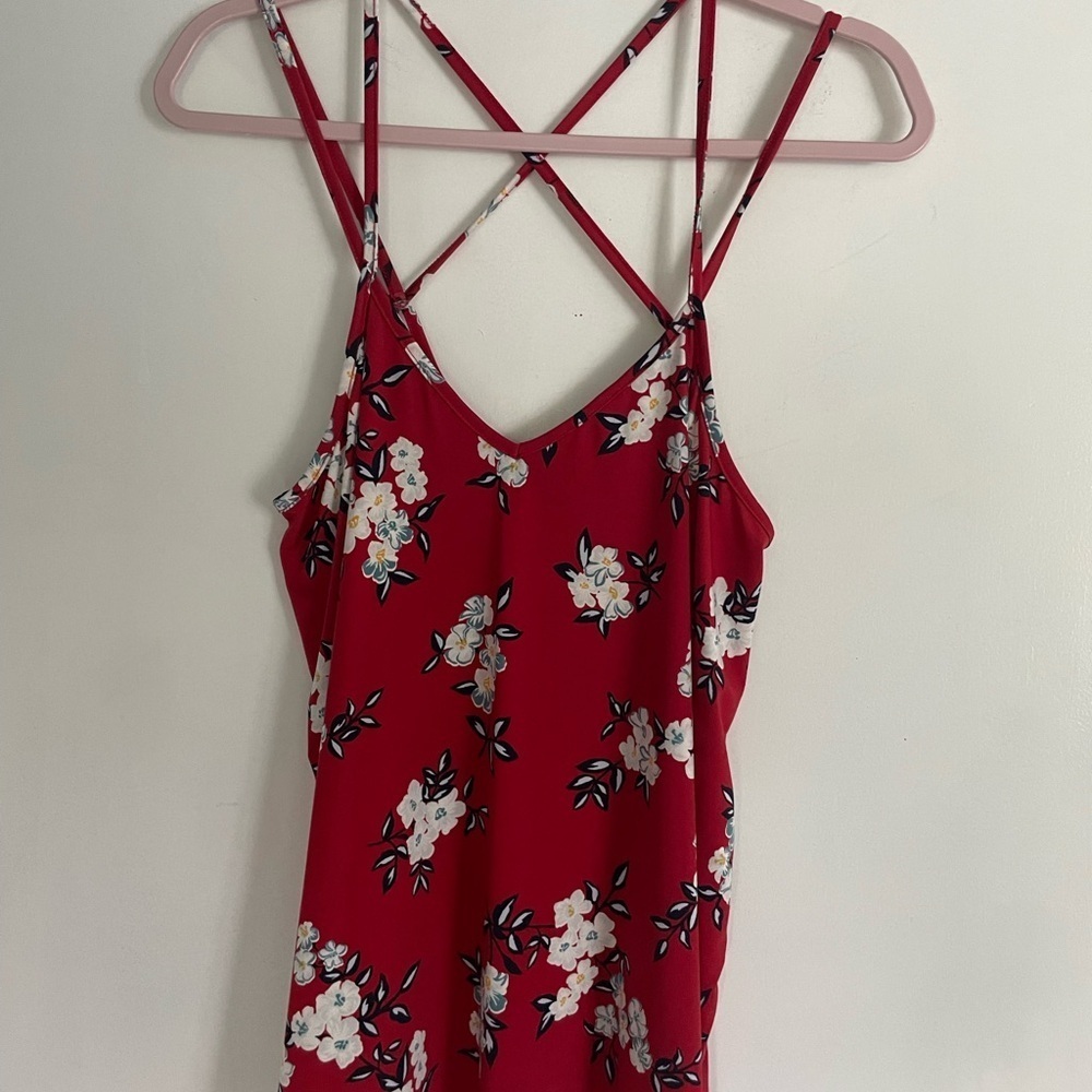 Papermoon Red Floral Camisole in size Medium